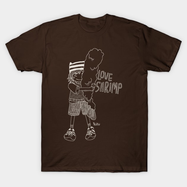 shrimp (dark) T-Shirt by yuzu